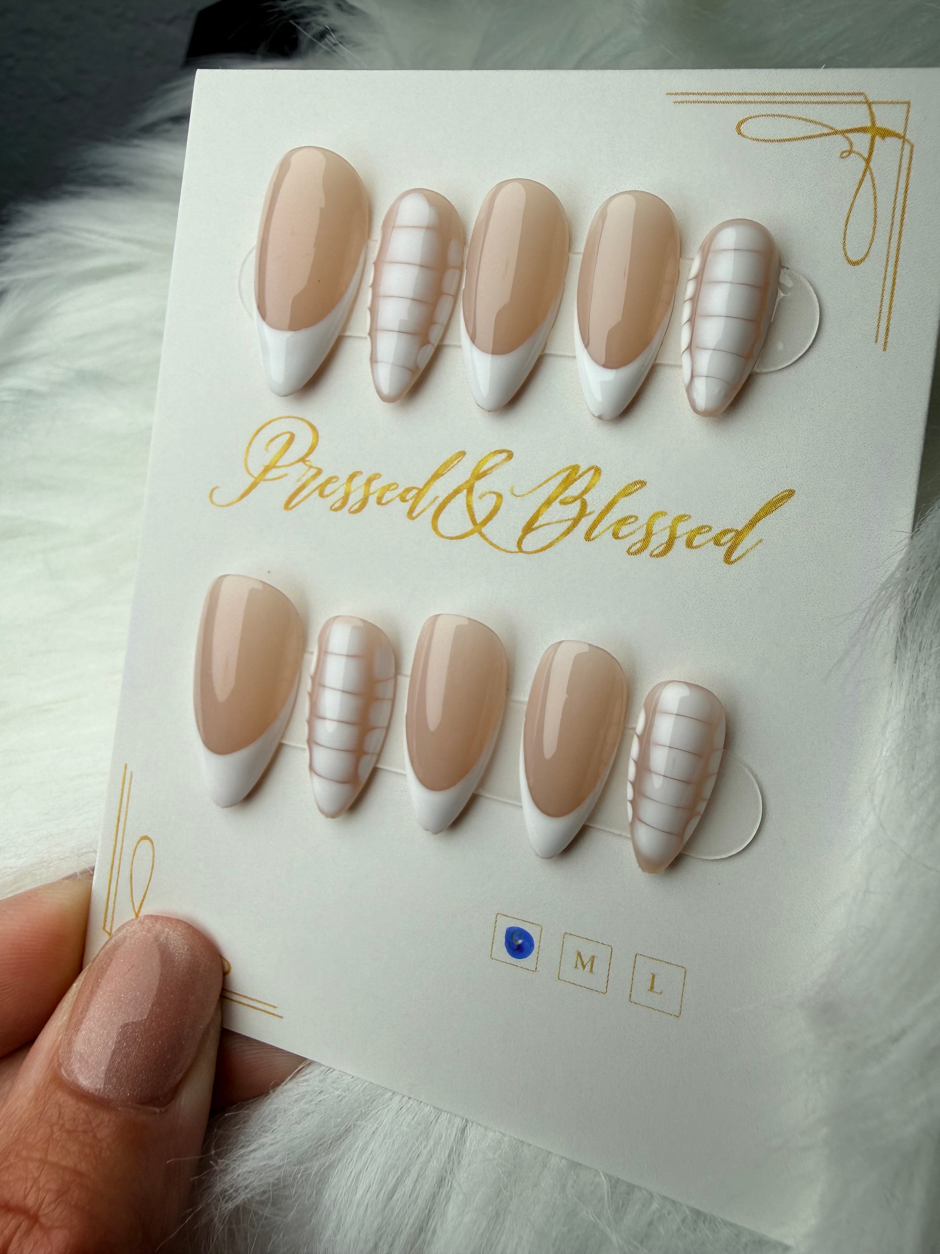 004 Angelica - Luxury Press-On Nails