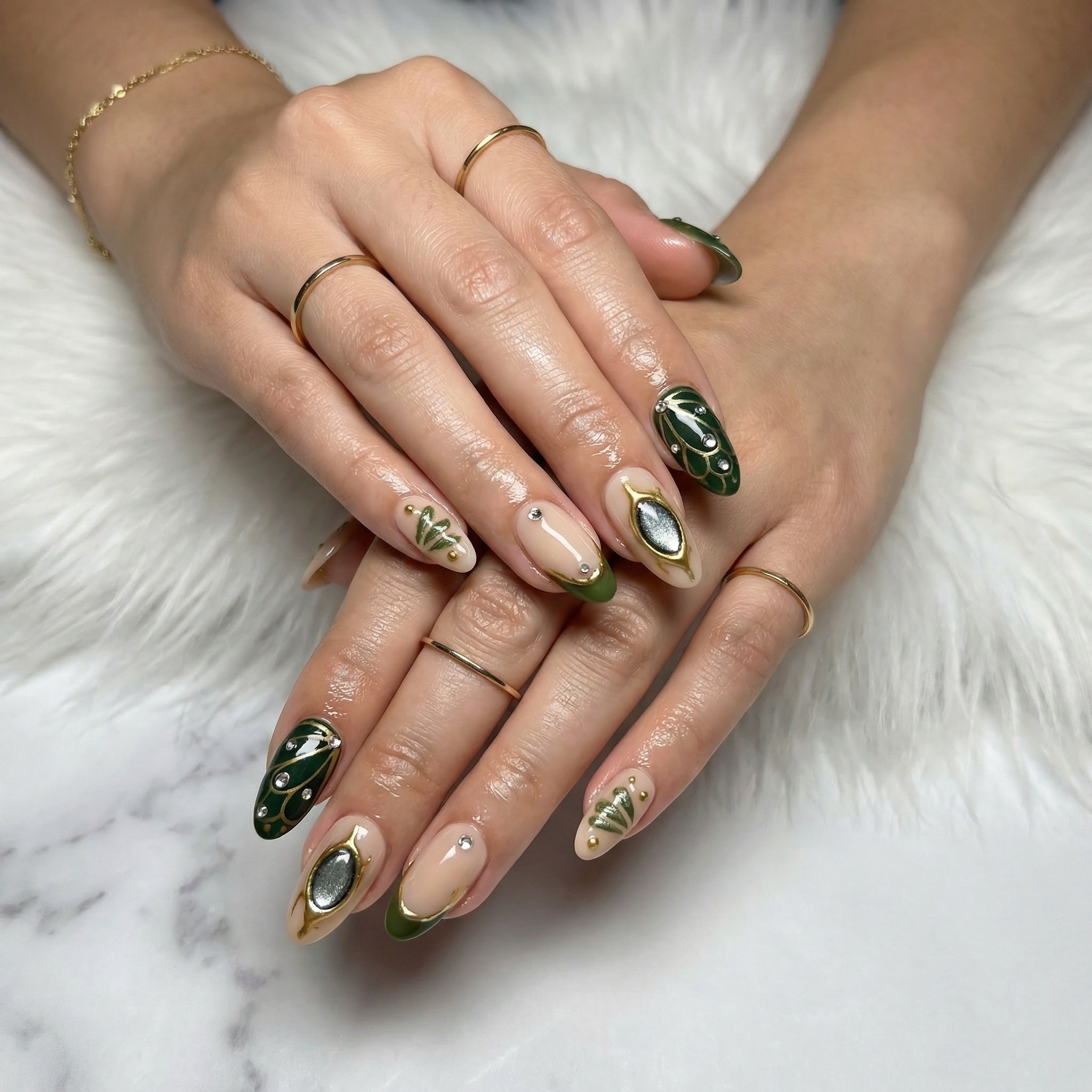 0024 Eleanor - Luxury Press-on Nails
