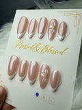 007 Whispered Elegance - Luxury Press-On Nails