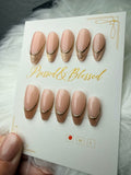 006 Champaign Contour - Luxury Press-On Nails