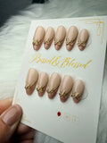 005 Rosé Ribbon - Luxury Press-On Nails