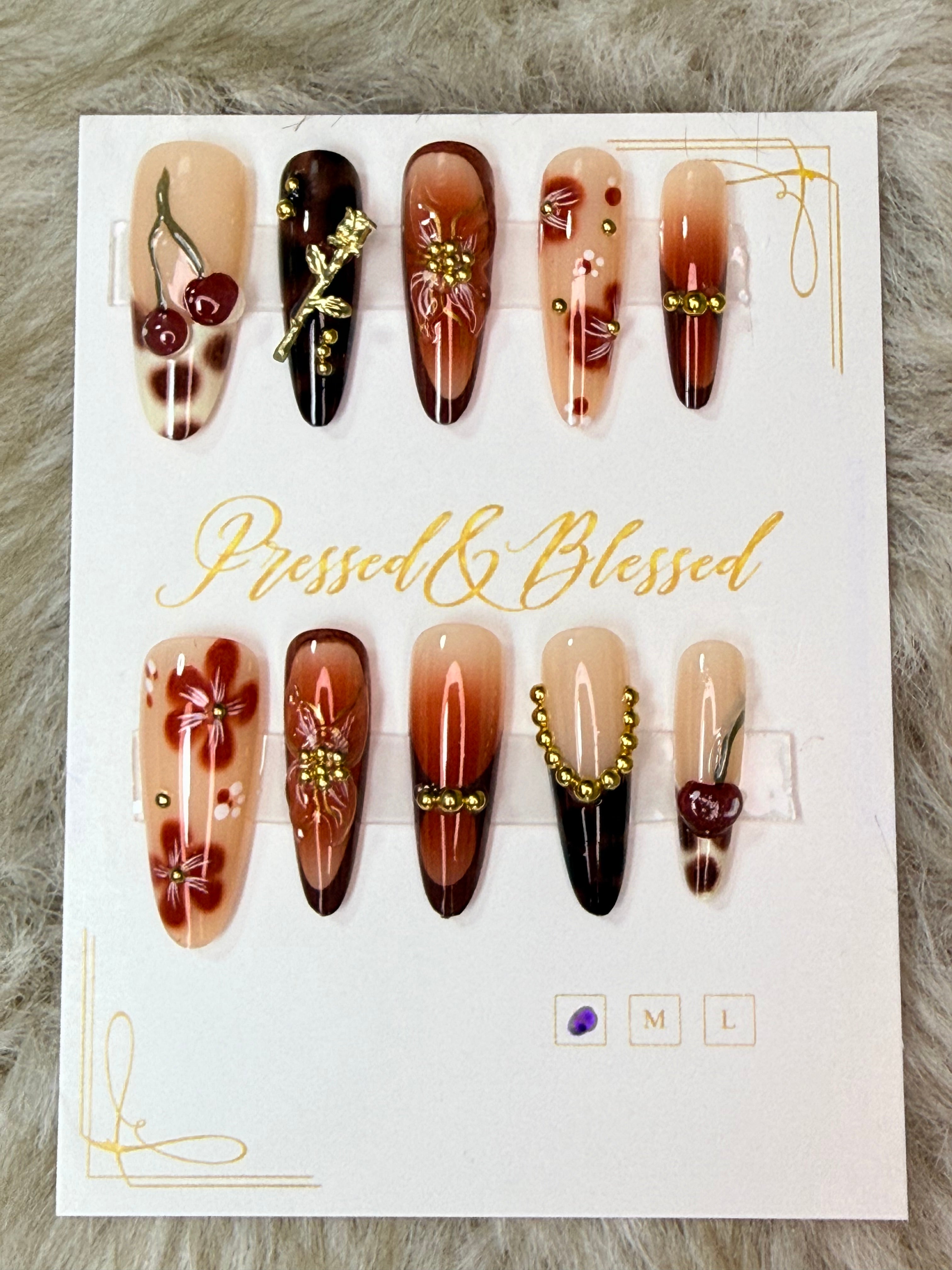 165 Cherry On Top - Luxury Press-On Nails