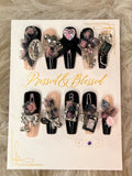 154 Black Dahlia - Luxury Press-On Nails