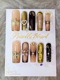 148 Gold Blooded - Press-On Nails