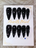 145 Blackout Behavior - Luxury Press-On Nails