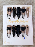 136 Midnight Teddy - Luxury Press-On Nails