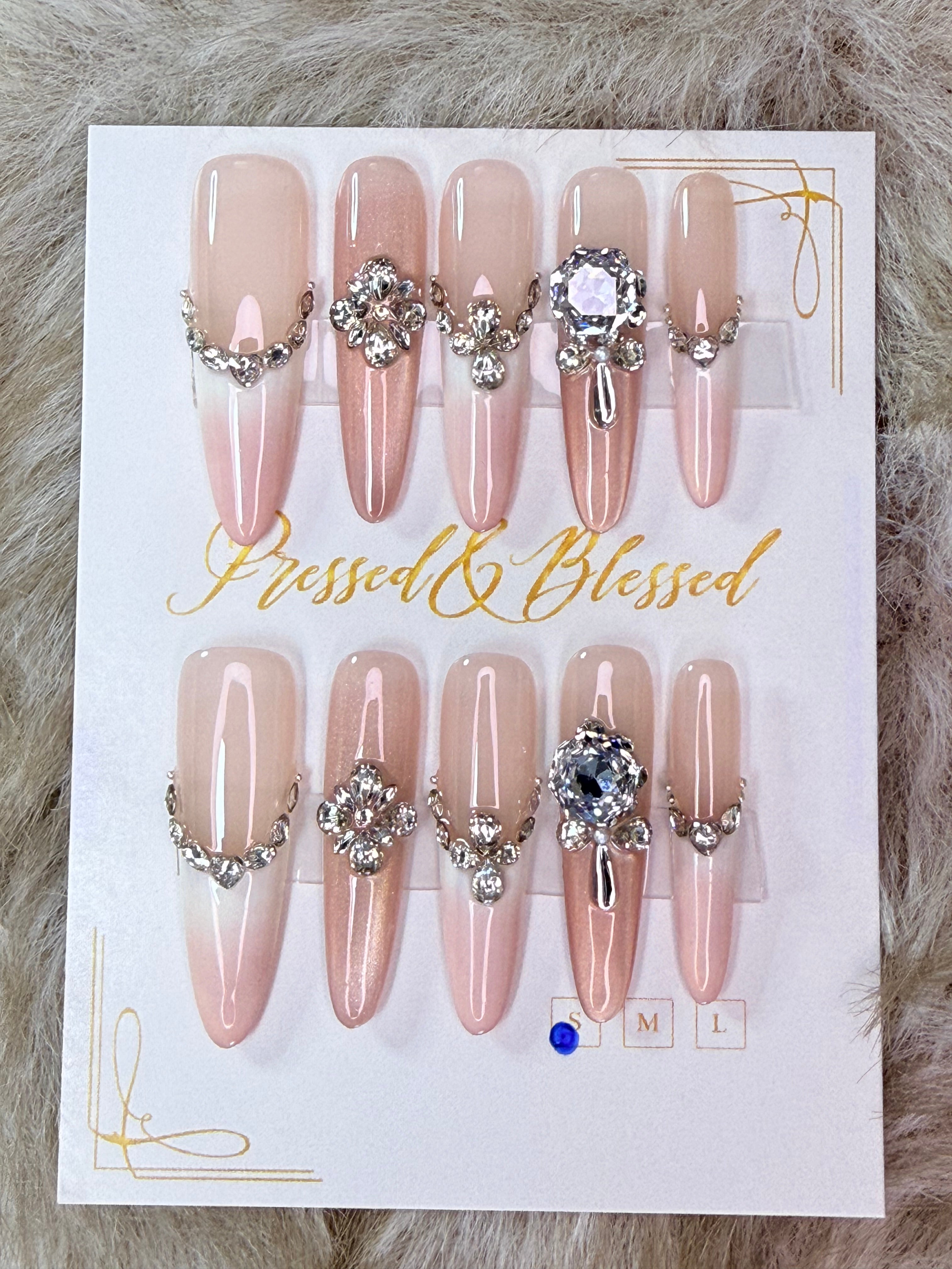 135 Diamond Discipline - Luxury Press-On Nails