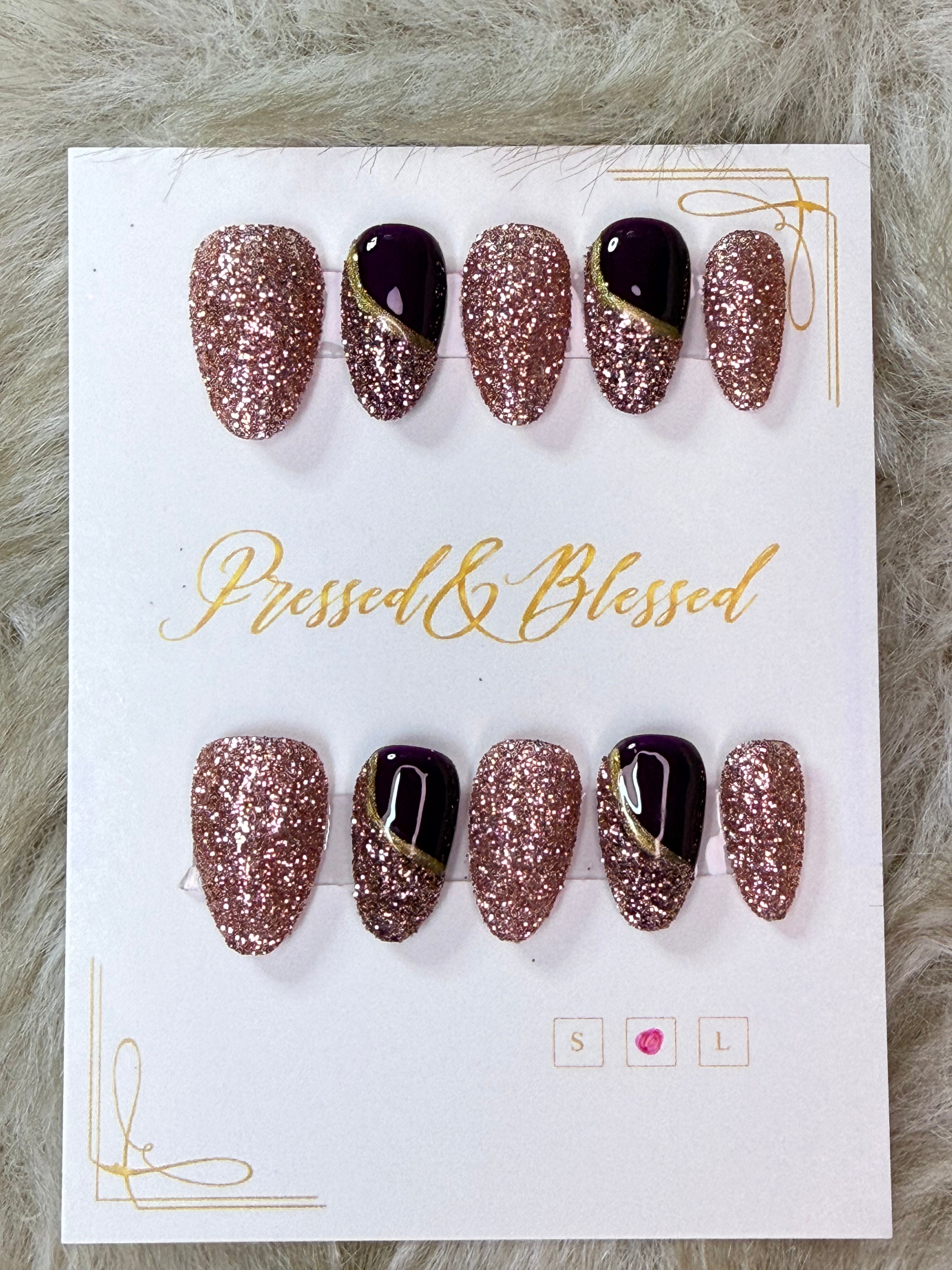 129 Sugar Pie Honey Bun - Press- On Nails