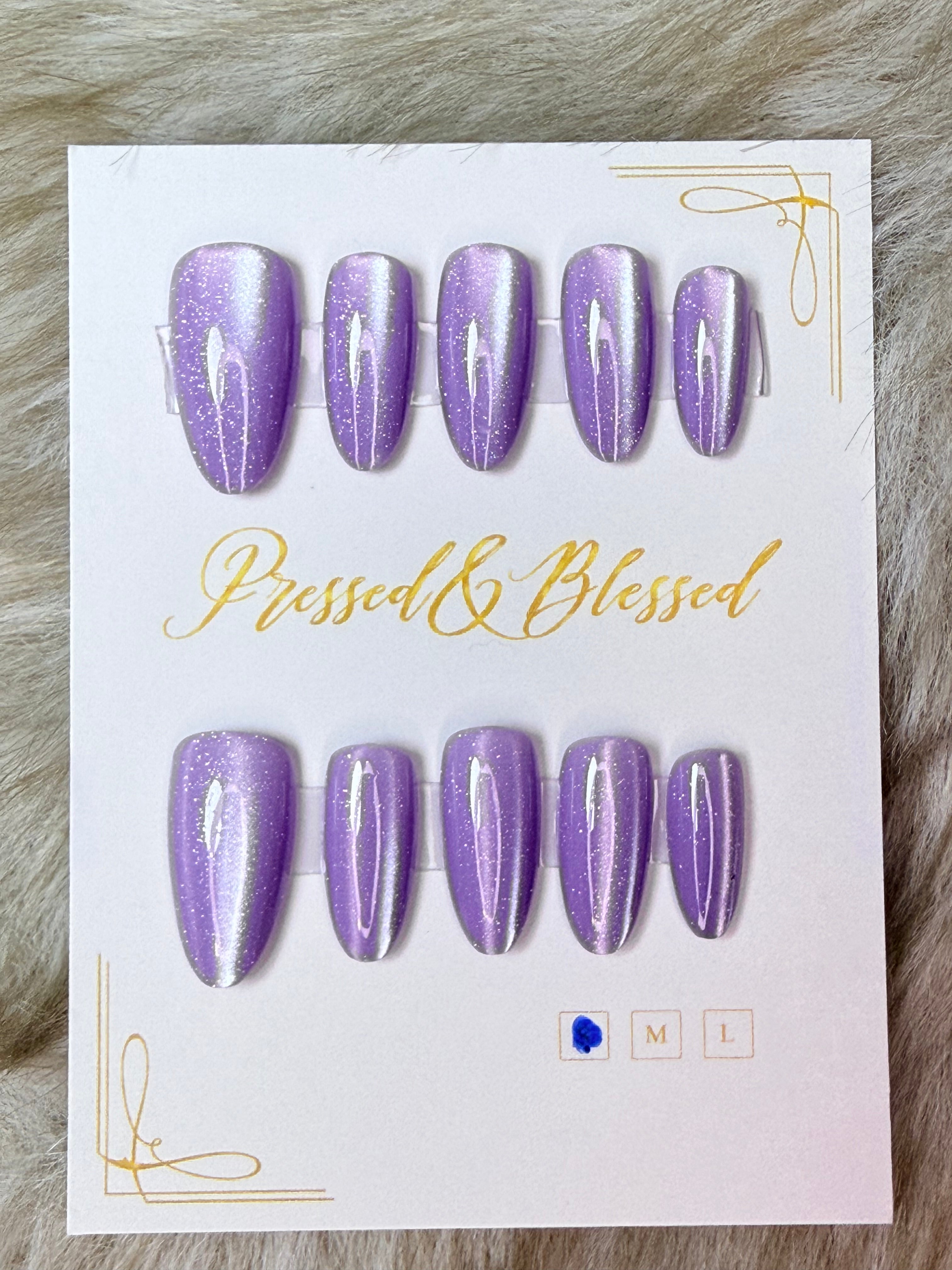 124 Lavender Frost - Press-On Nails