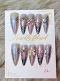 078 Frosted Fairy Wings - Press-On Nails
