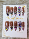 074 Haute Honey Drip - Luxury Press-On Nails