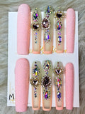 084 Barbie Billionaire Bling - Luxury Press-On Nails