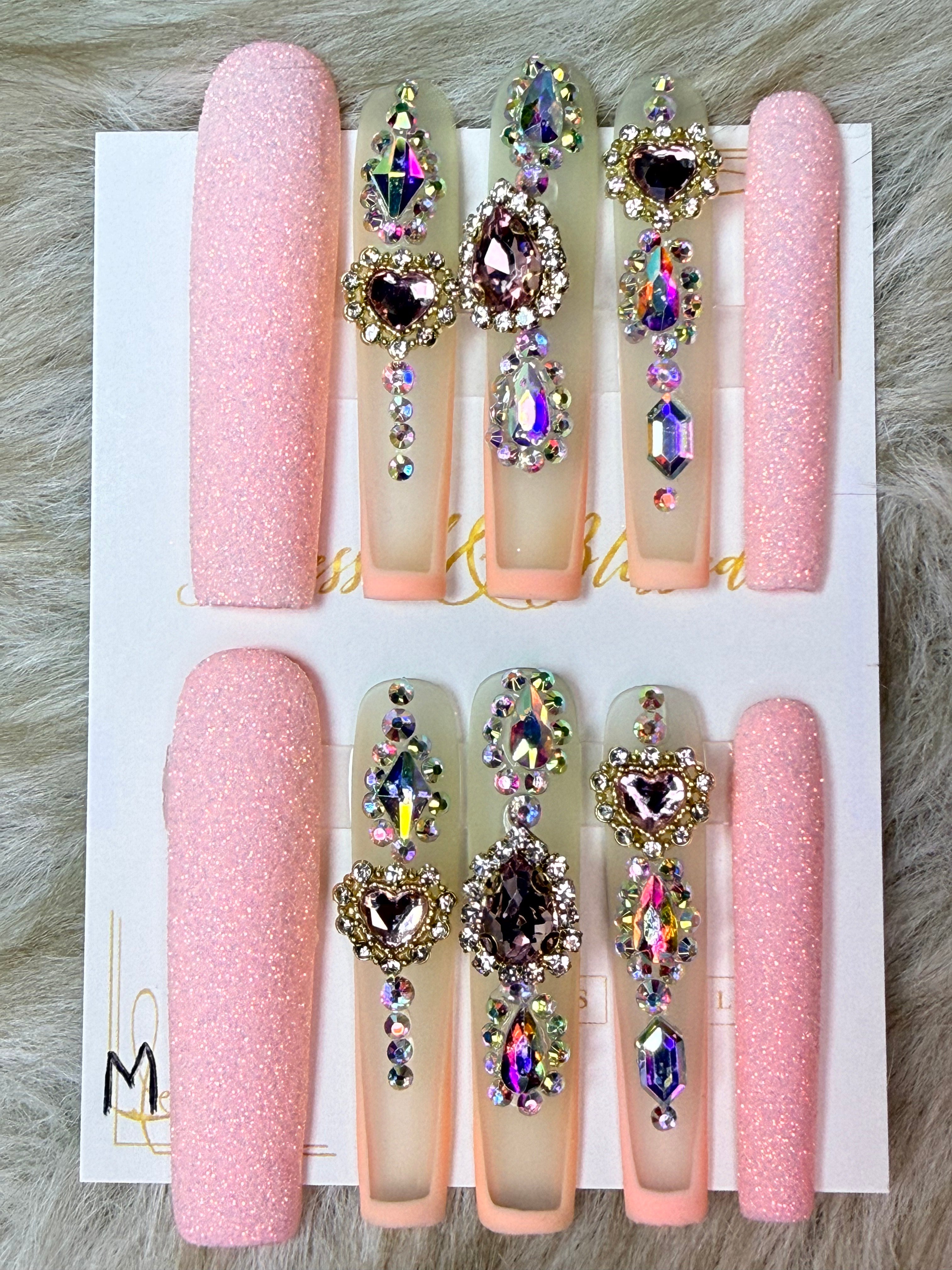 084 Barbie Billionaire Bling - Luxury Press-On Nails