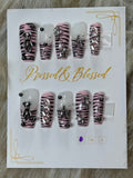 058 Pink Rebel - Luxury Press-On Nails