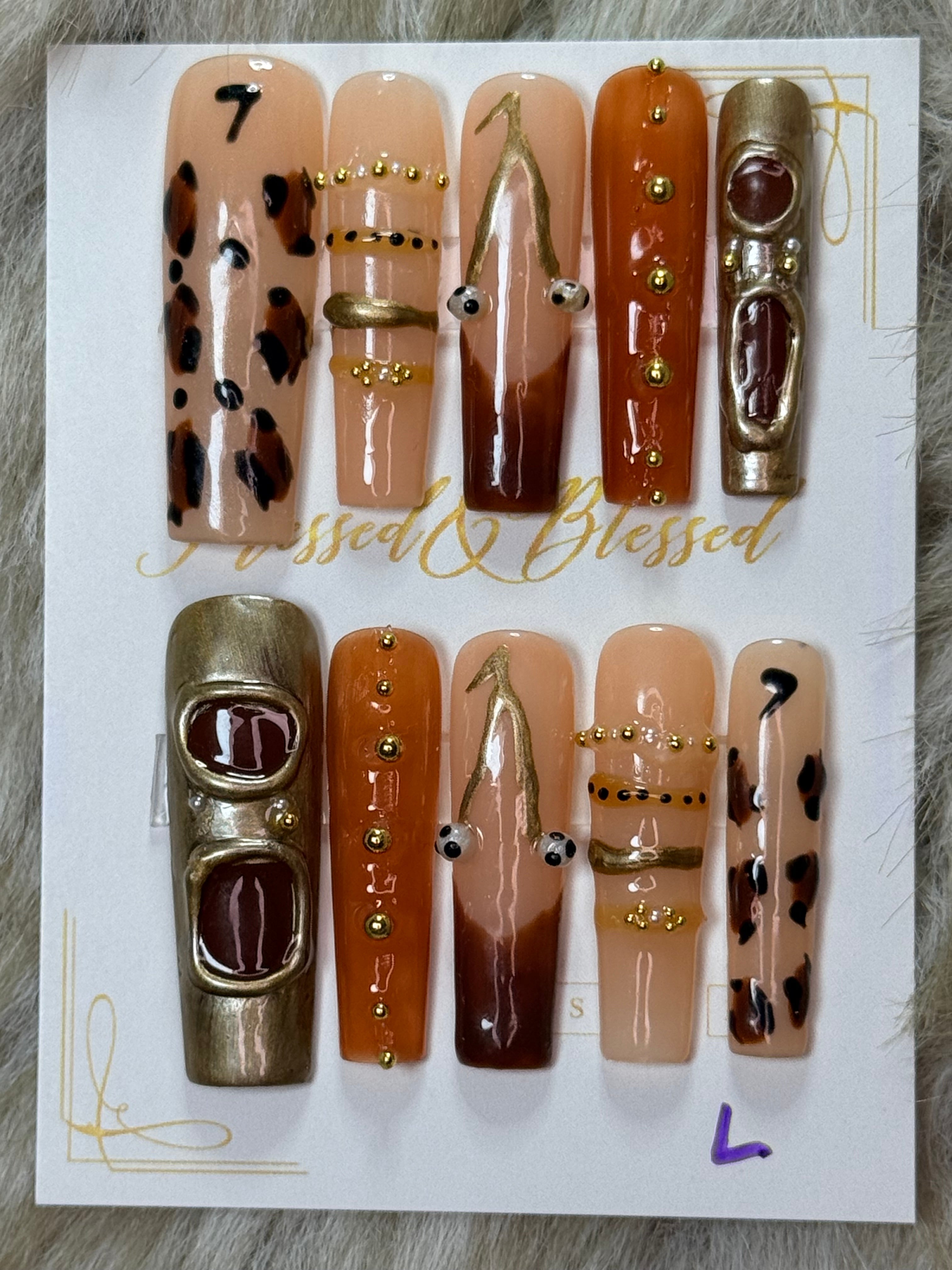 067 Caramel Cartel - Luxury Press-On Nails