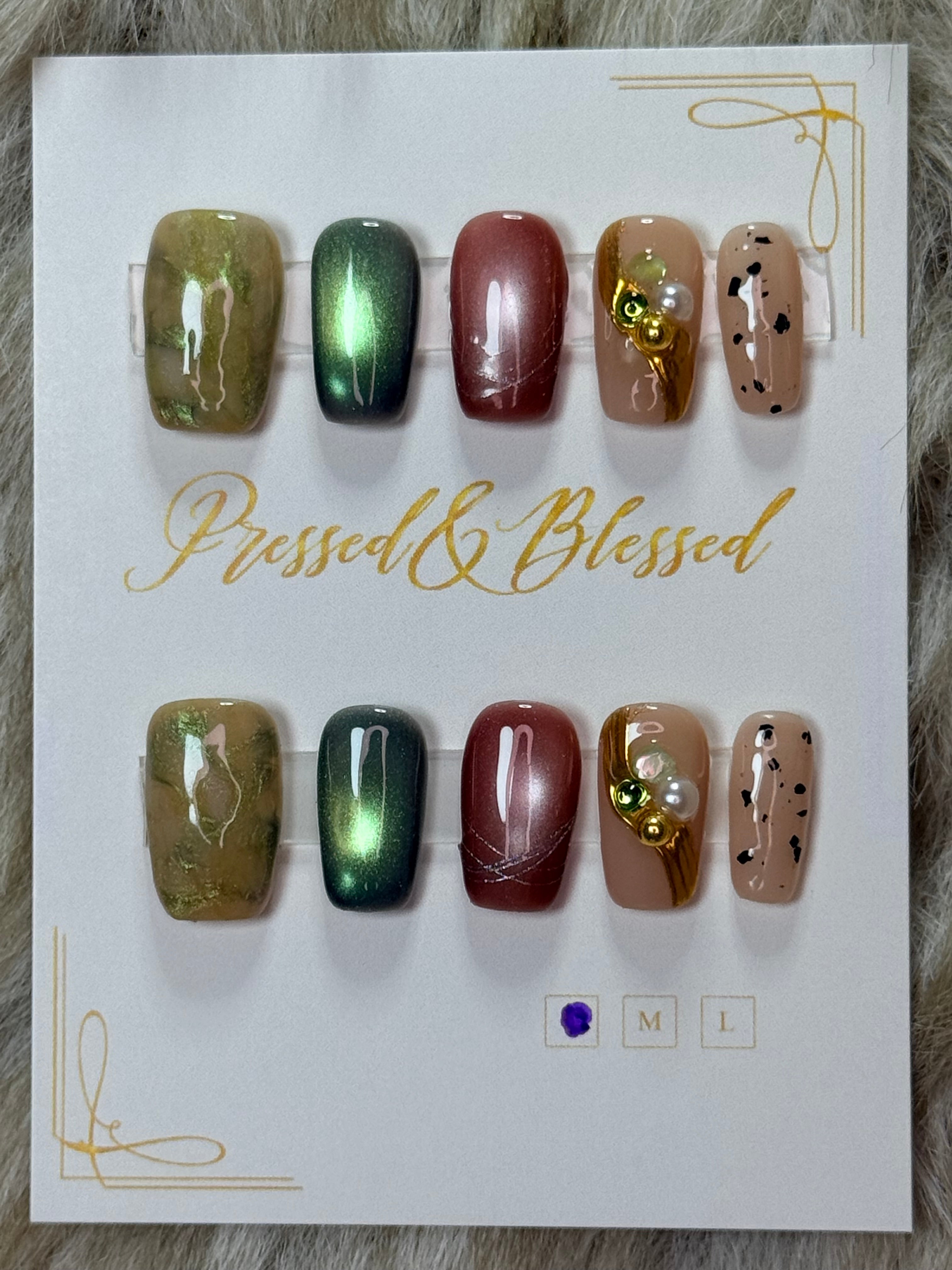066 Earth Goddess - Luxury Press-On Nails