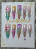 112 Watercolor Wishes - Luxury Press-On Nails
