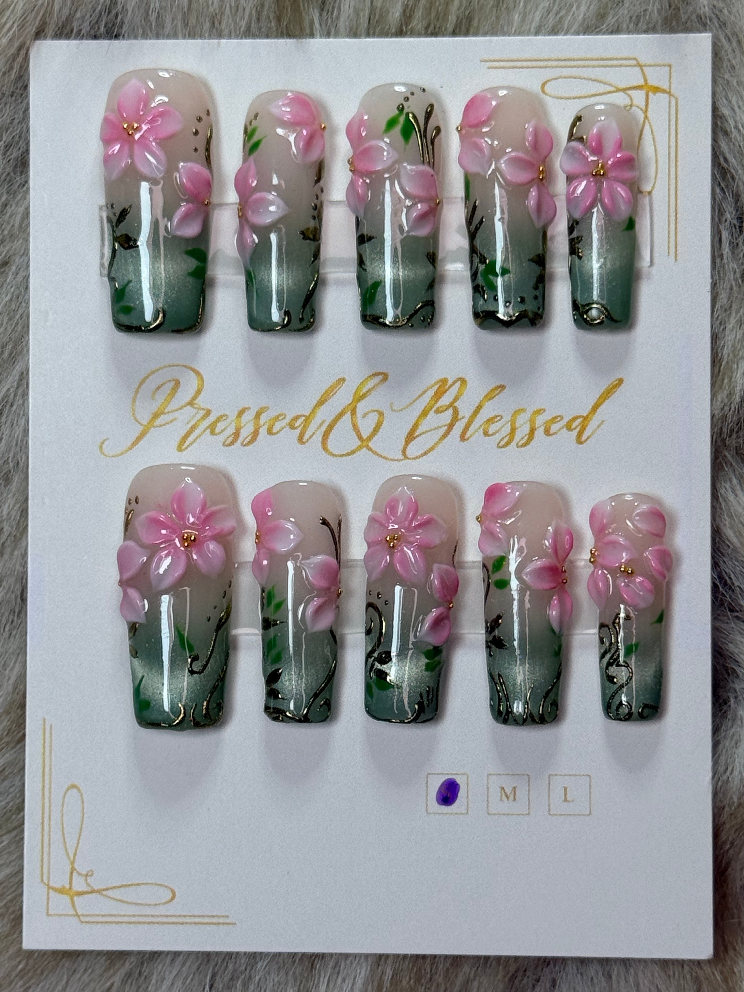 069 Lady Bridgerton - Luxury Press-On Nails