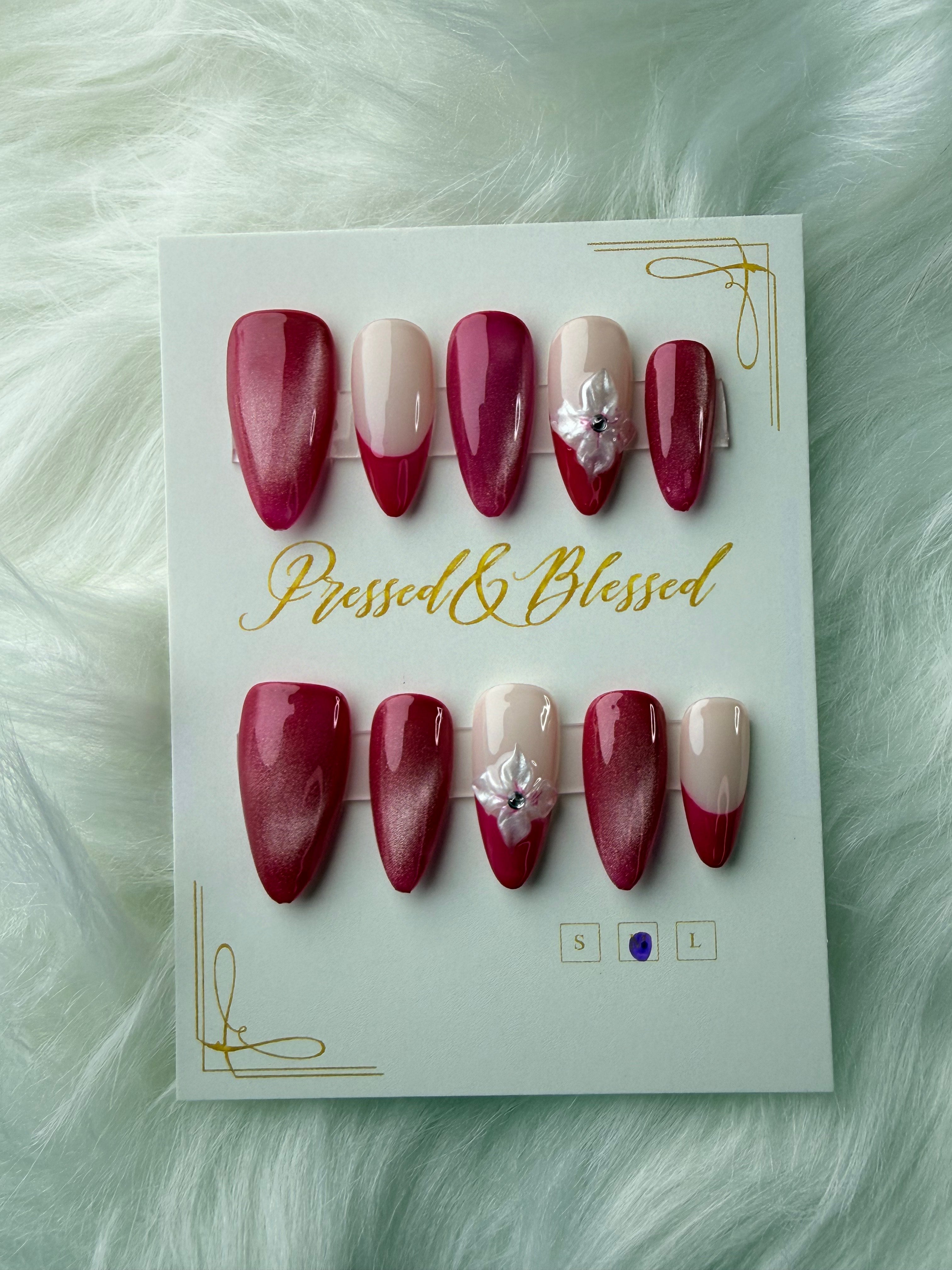 072 Rosé After Dark - Press-On Nails
