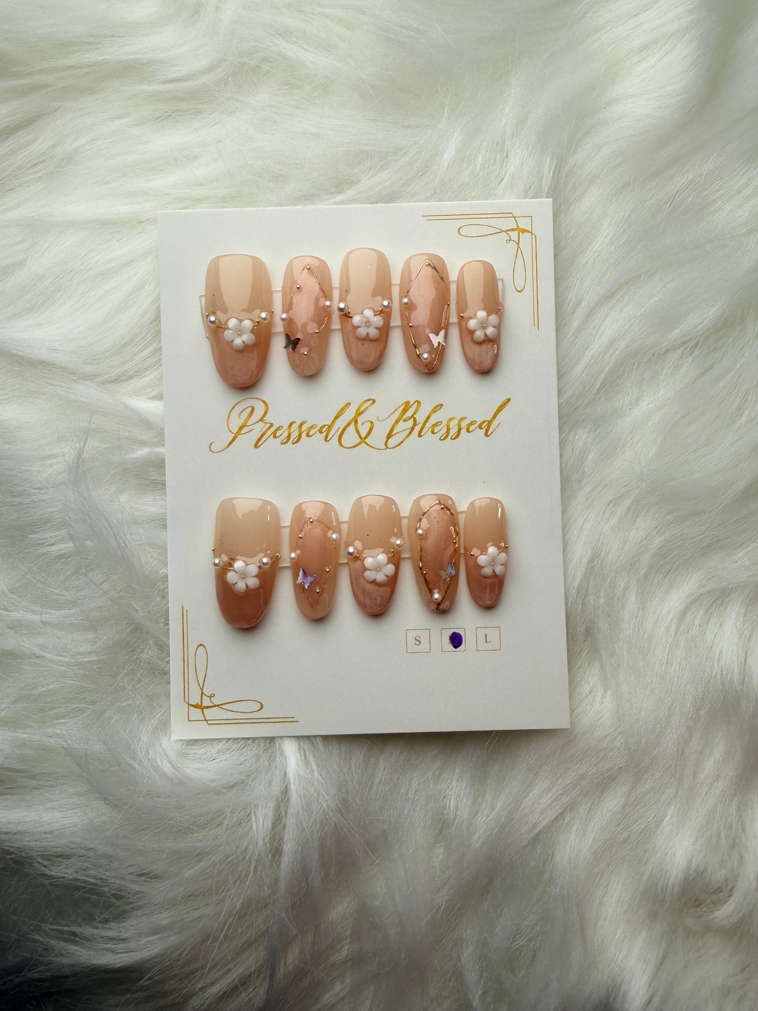 096 Quiet Charm - Luxury Press-On Nails