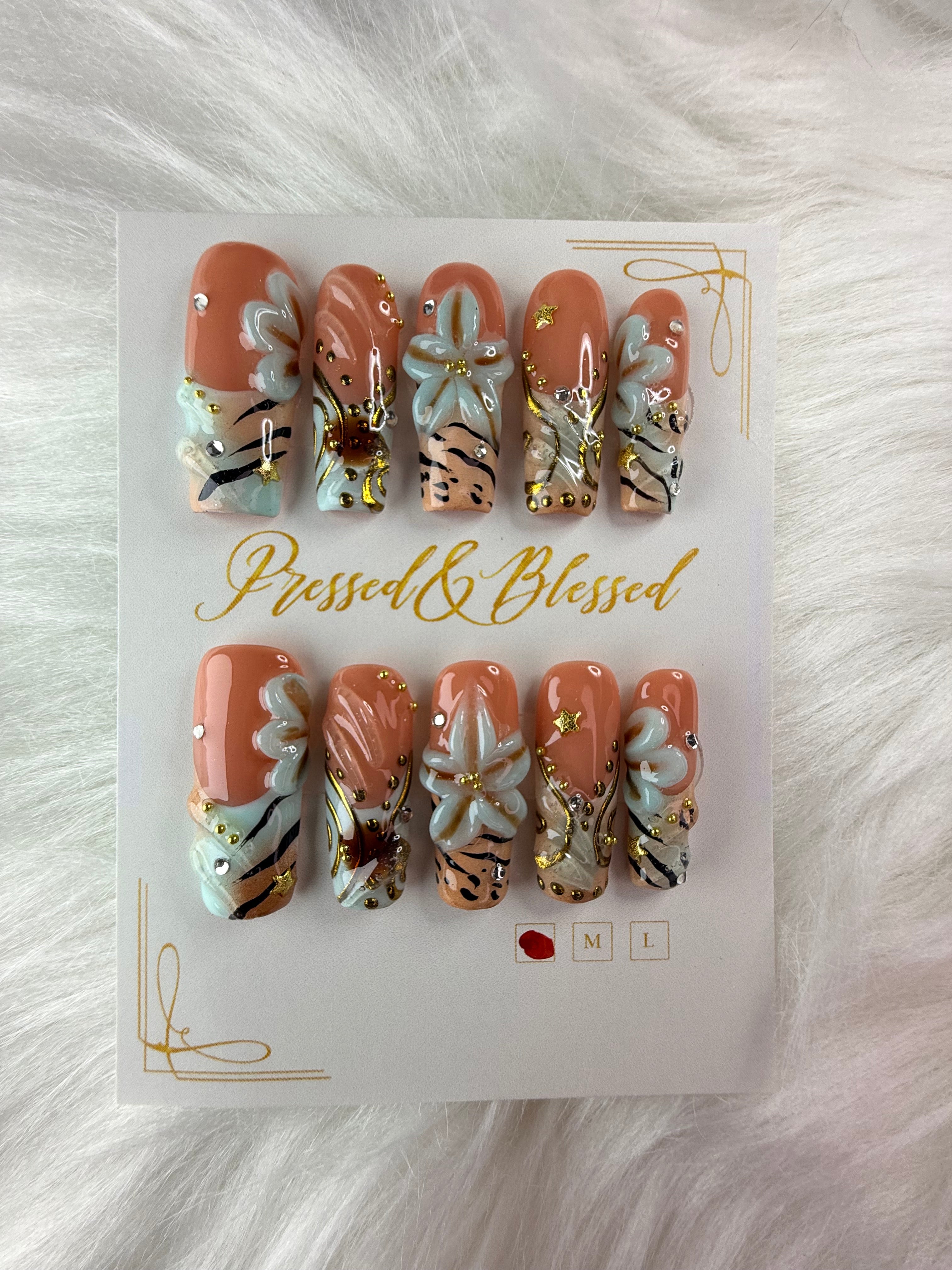 024 Island Baddie - Luxury Press-On Nails