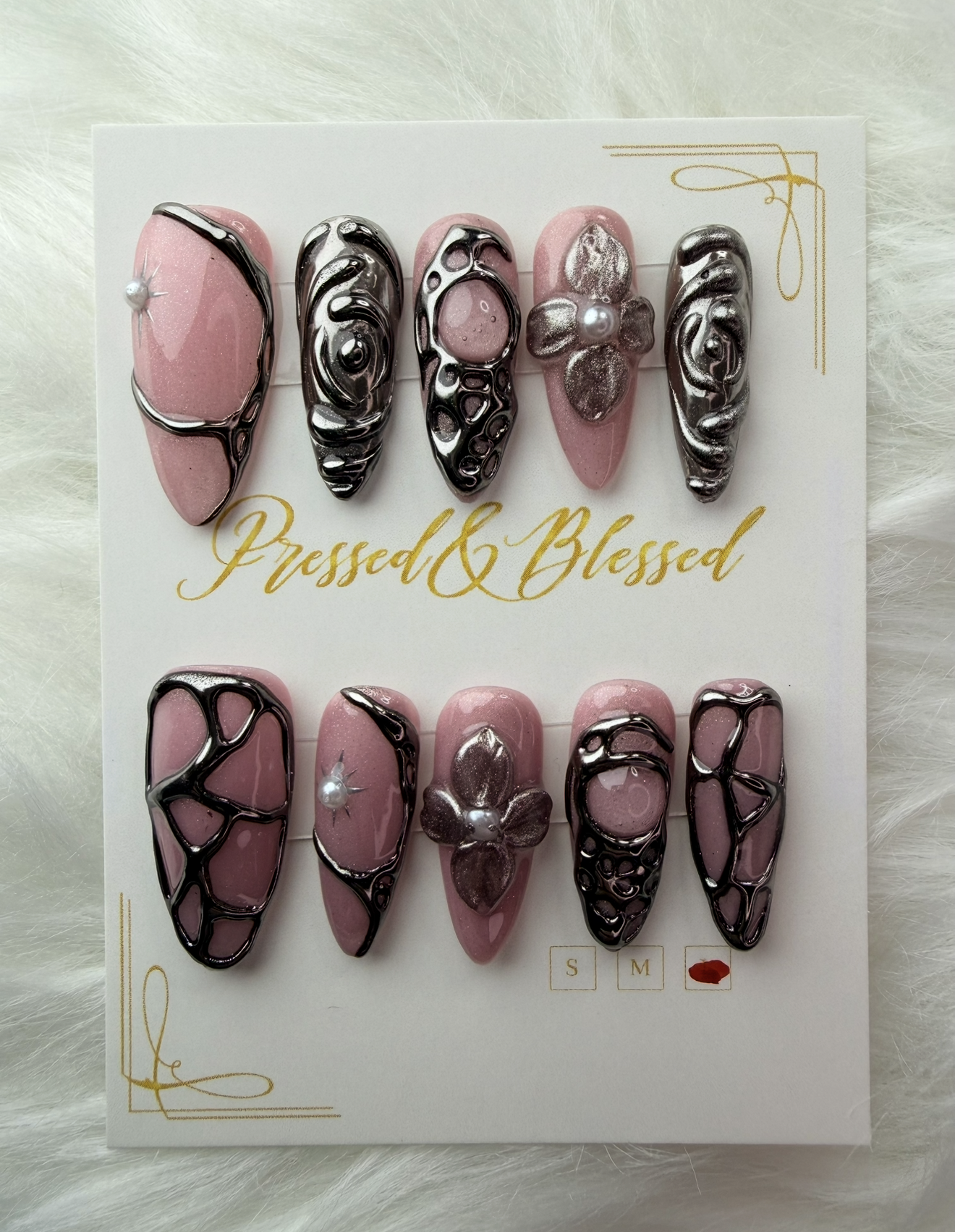 181 Lady of the Last Watch - Luxury Press-On Nails