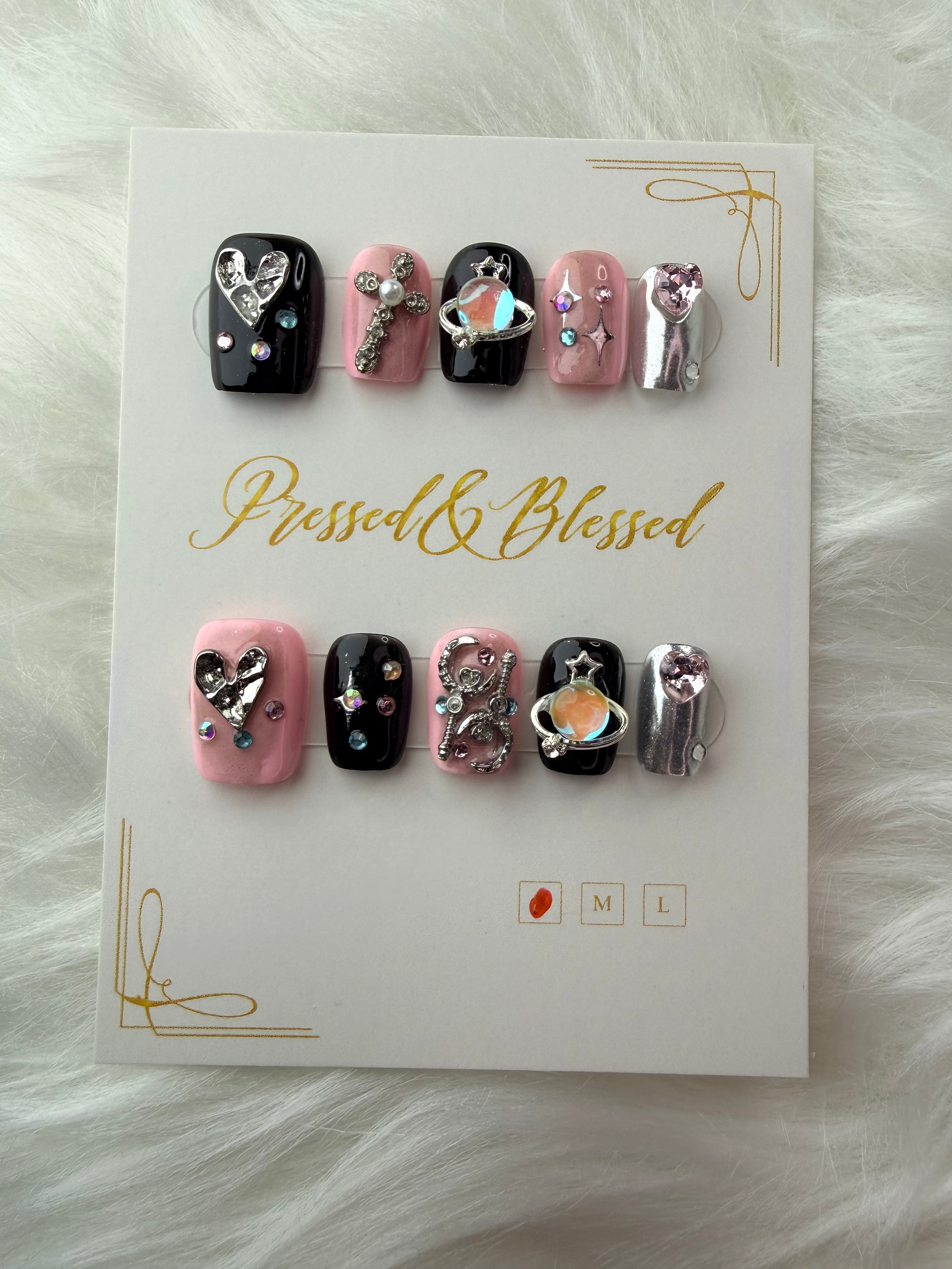 183 Pink Nova Queen - Luxury Press-On Nails