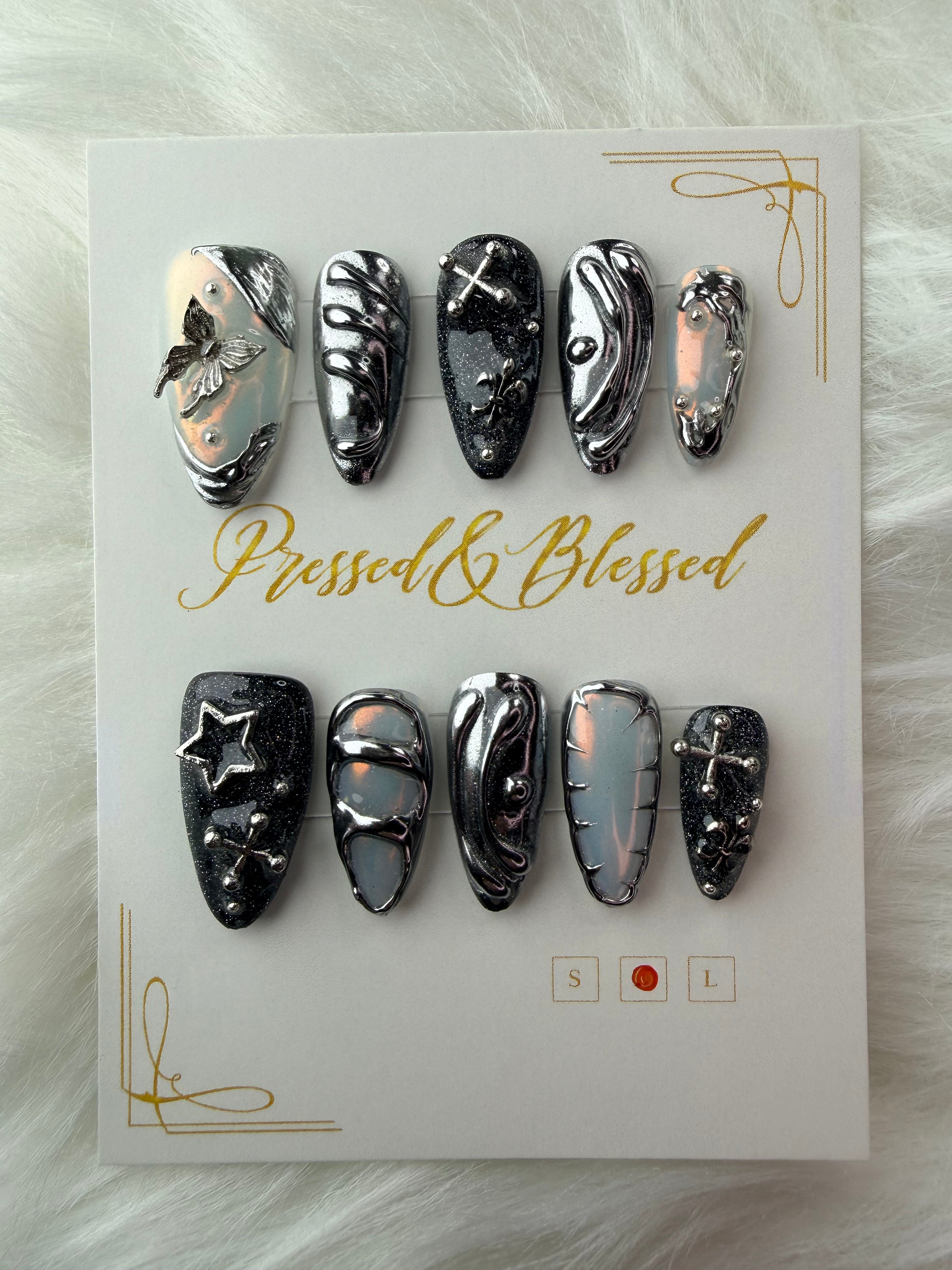 182 Came to Conquer - Luxury Press-On Nails