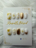 040 Porcelain Bloom - Luxury Press-On Nails