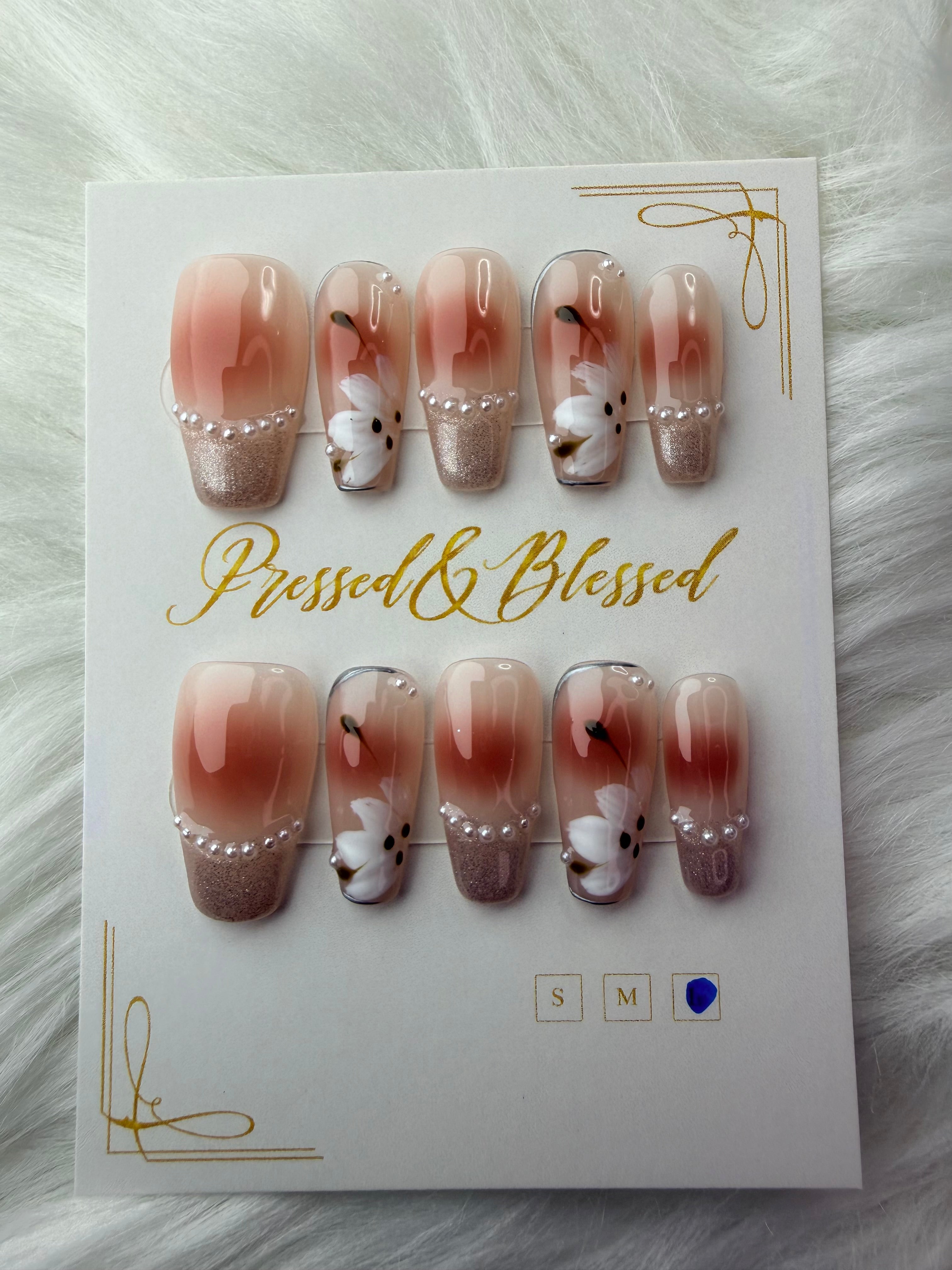 035 Debutante Glow - Luxury Press-On Nails