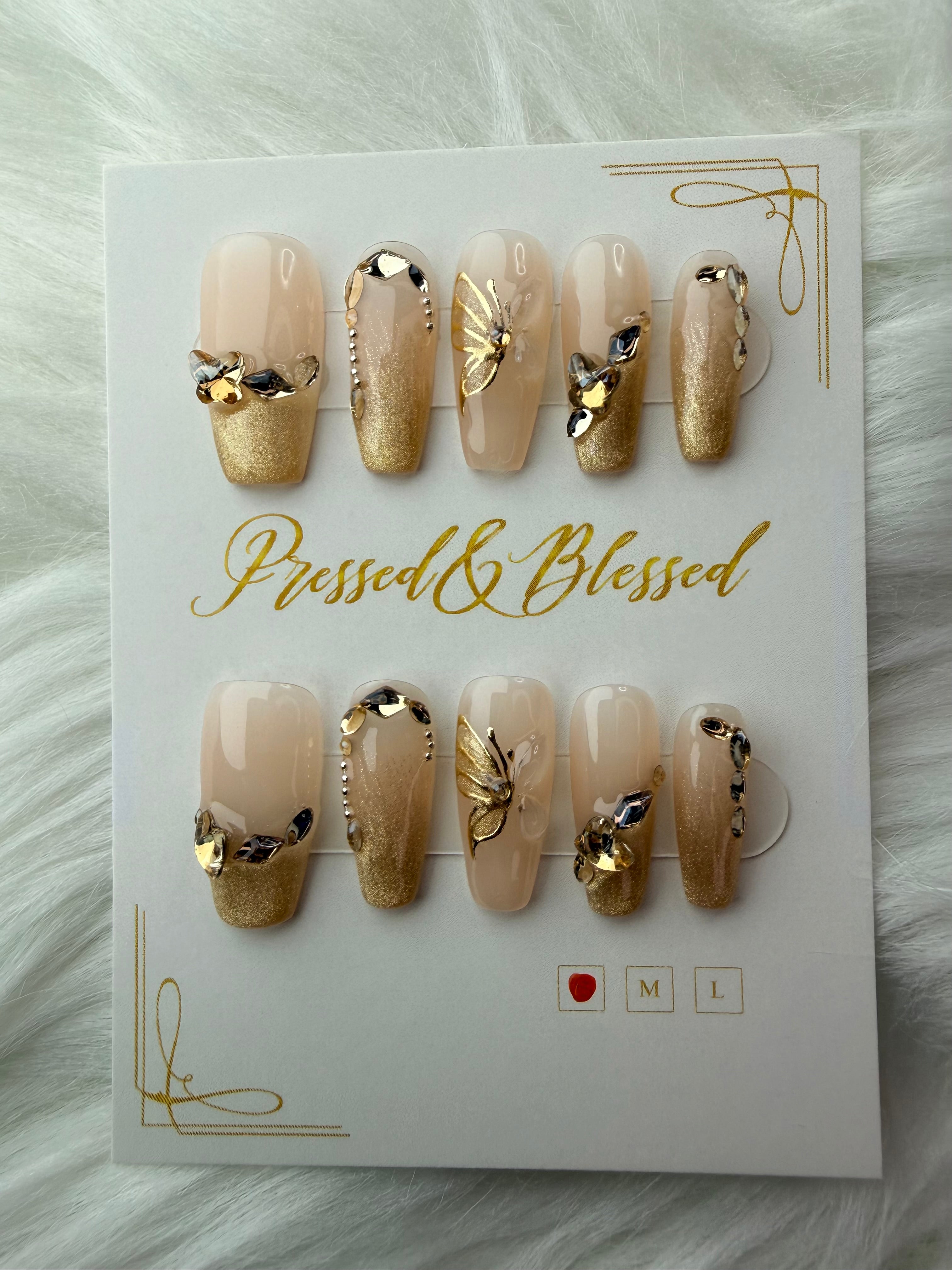 050 24k Fantasy - Luxury Press-On Nails