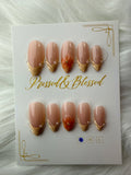 051 Butterscotch Blush - Luxury Press-On Nails