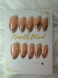 189 Golden Eclipse - Luxury Press-On Nails
