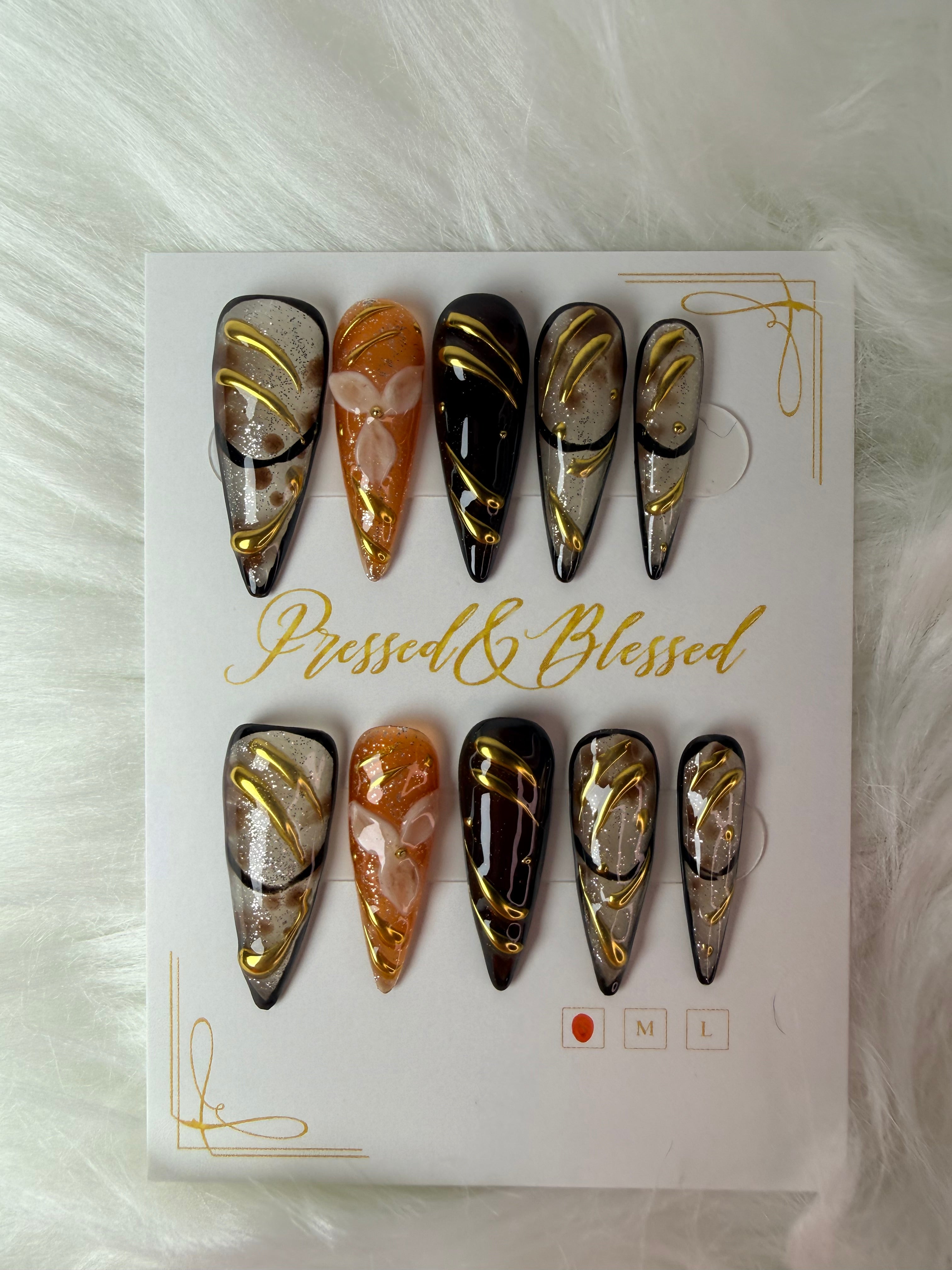 017 Molten Majesty - Luxury Press-On Nails