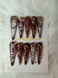 019 Midnight in Versailles - Luxury Press-On Nails