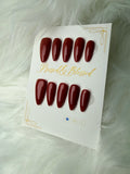 0010 Confident Red - Luxury Press-On Nails