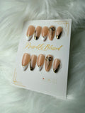 0008 Golden Constellation - Luxury Press-On Nails