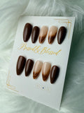 0013 Mocha Melt - Luxury Press-On Nails