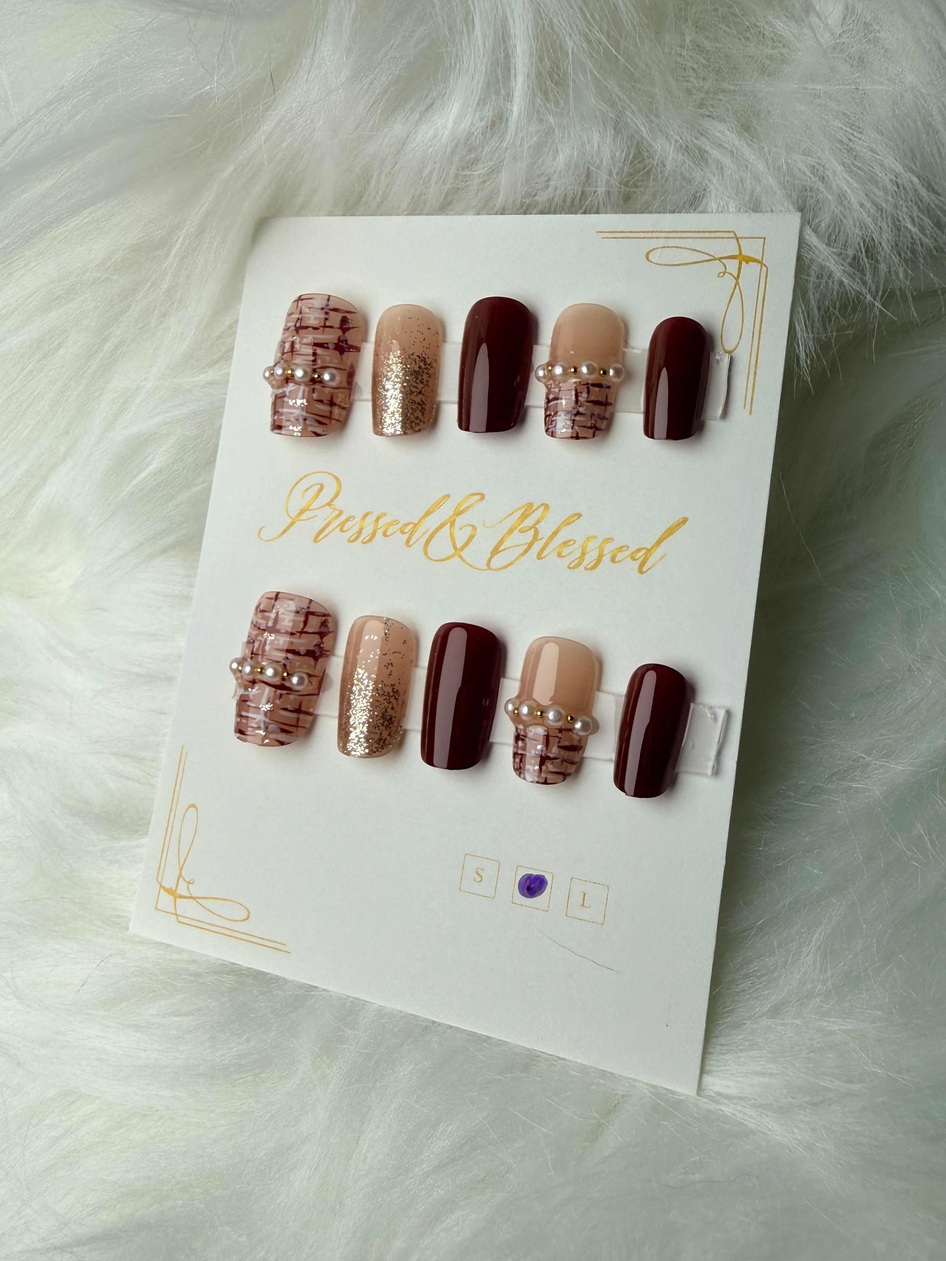 140 Merlot Muse - Press-On Nails