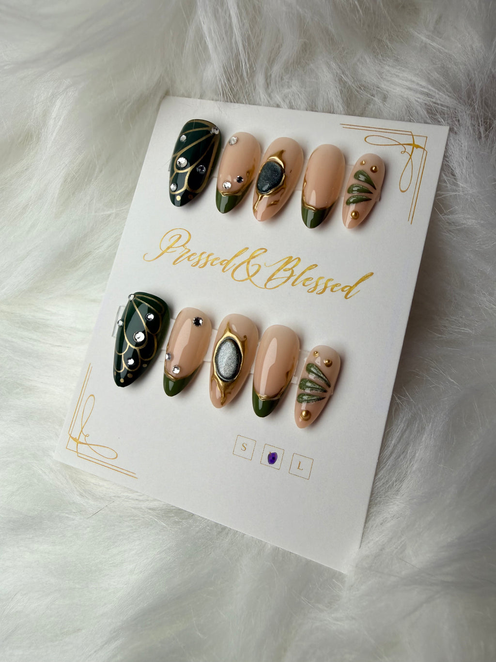 0024 Eleanor - Luxury Press-on Nails