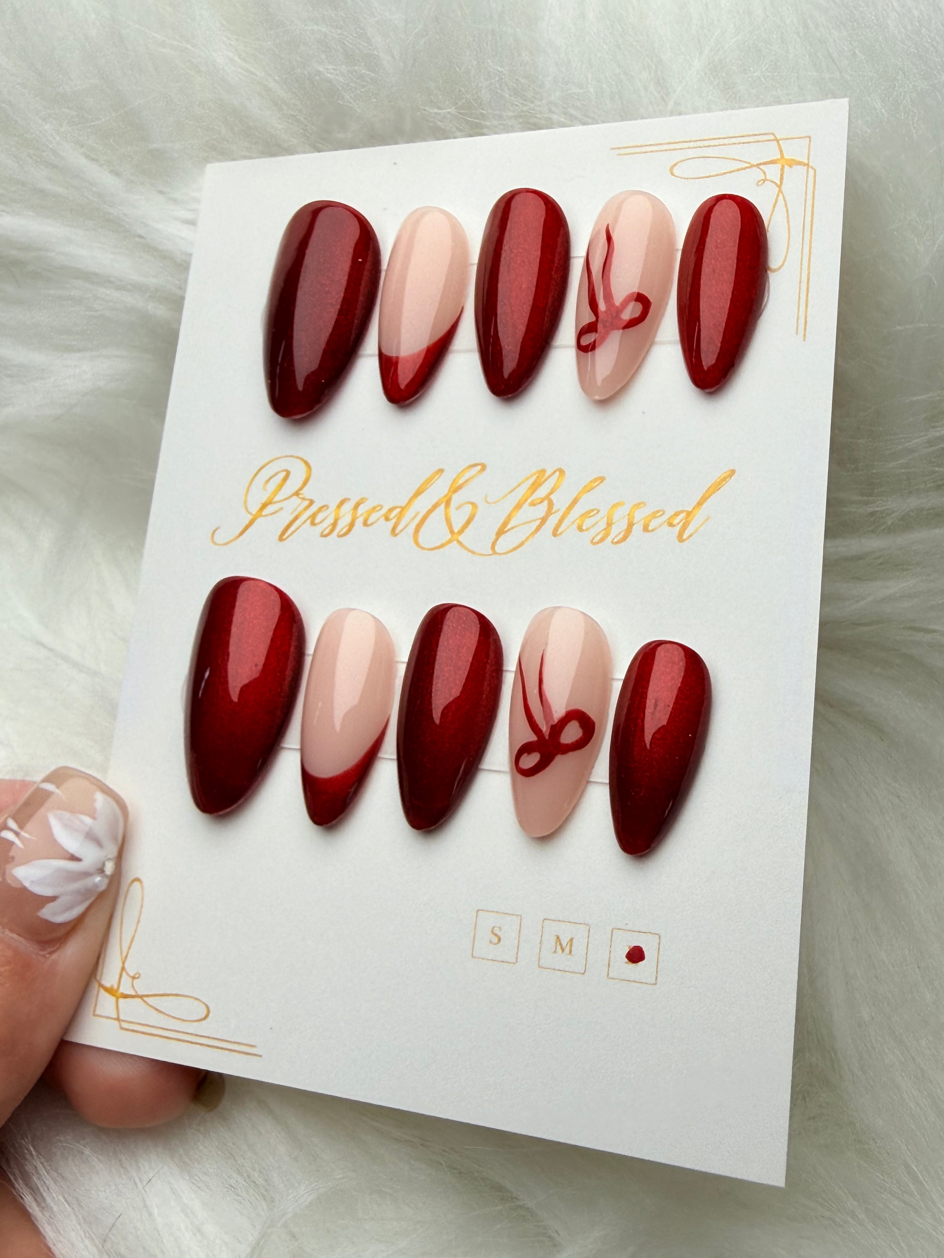 0022 Amelia Luxury Press-On Nails